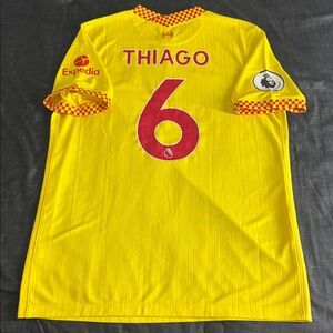 Liverpool FC #6 Thiago 2021-22 Nike Premier League Third Jersey